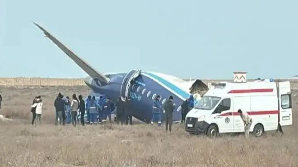 Azerbaijan Airlines Passenger Plane Crashes in Kazakhstan, 72 Onboard