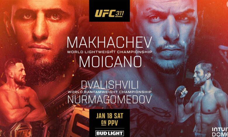 UFC 311: Makhachev vs. Moicano – Main Card Results